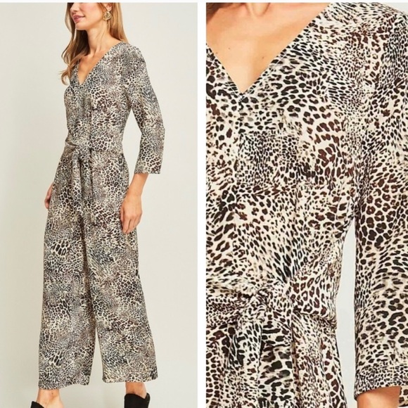 Pants - Animal Print Jumpsuit